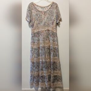Soft Surroundings Sheer Maxi Dress 10